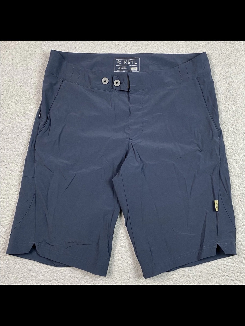 KETL Mountain Bike Shorts Men's Size L Blue Outdoor Stretch MTB Large ***